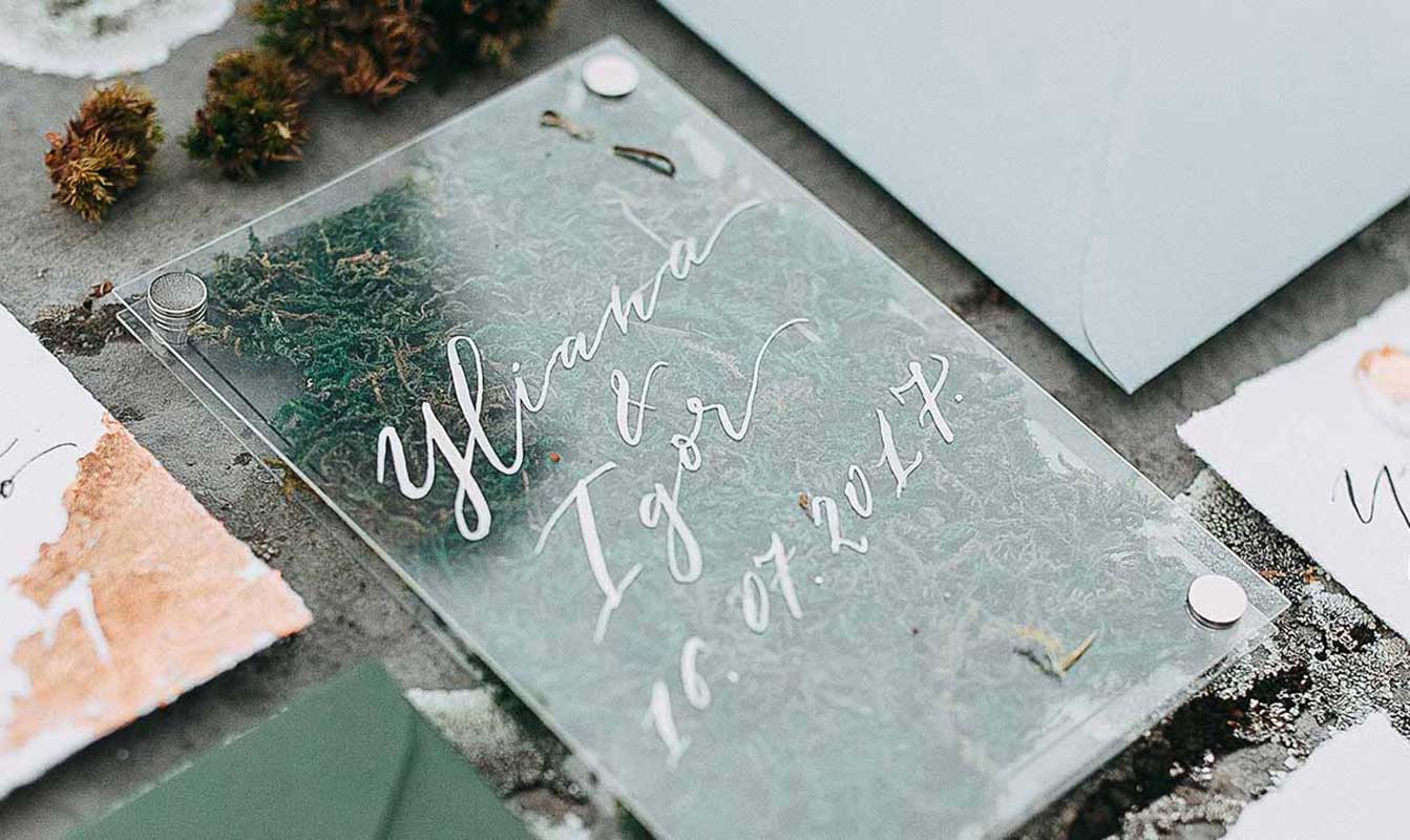 Invitation card design concept