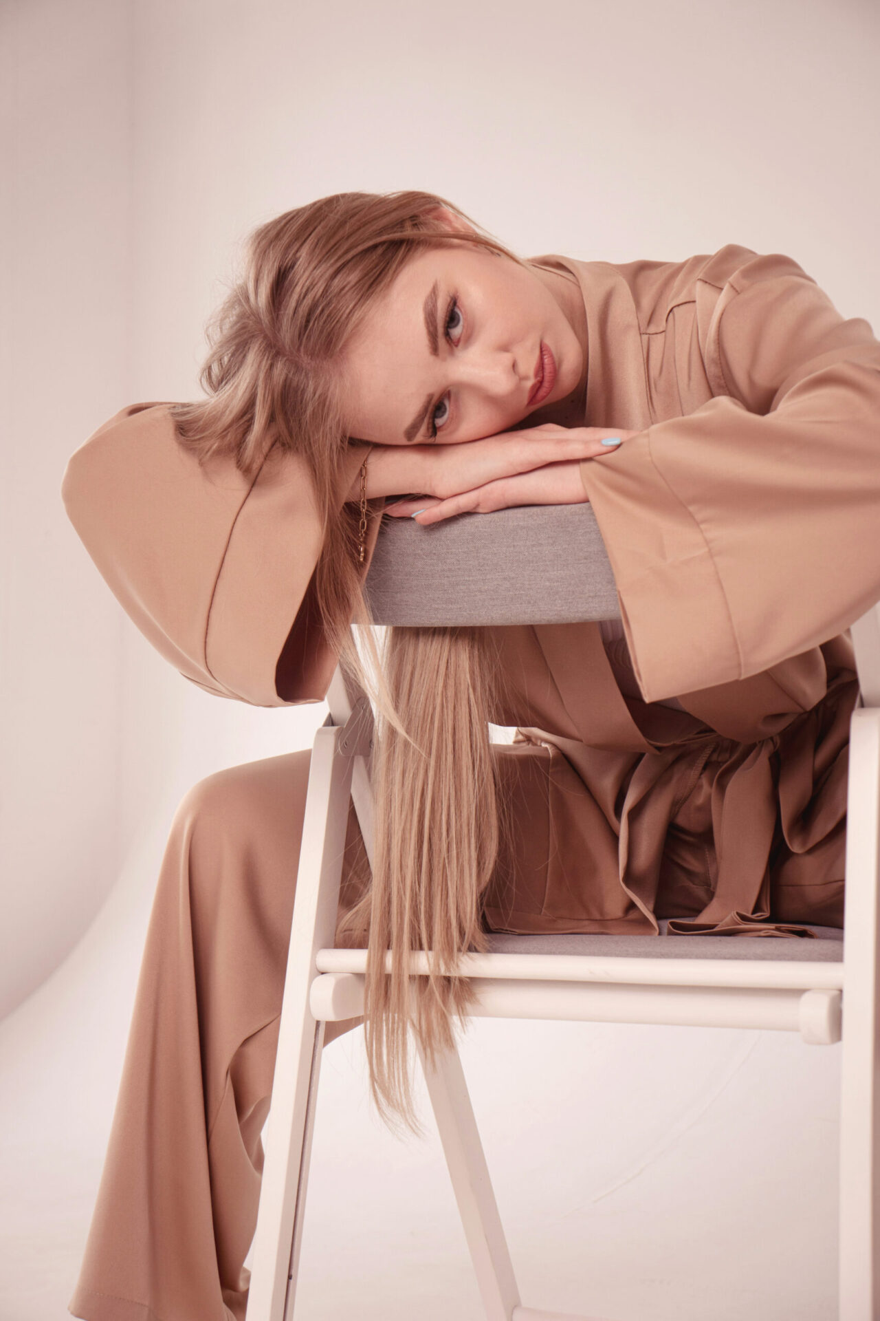 Professional modeling photoshoot capturing versatile looks and natural strengths